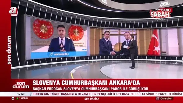 Son dakika: Başkan Erdoğan Ankara'da Slovenya Cumhurbaşkanı Pahor ile görüşüyor | Video