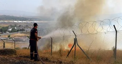 Bingöl'de eğitim atışları sırasında yangın çıktı #bingol