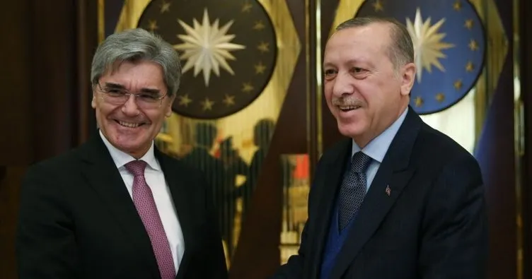 Cumhurbaşkanı Erdoğan, Siemens CEO’su Kaeser’i kabul etti