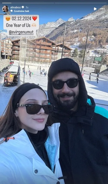 Alina Boz’dan evlilik yıl dönümü paylaşımı! Tebrik mesajı yağdı