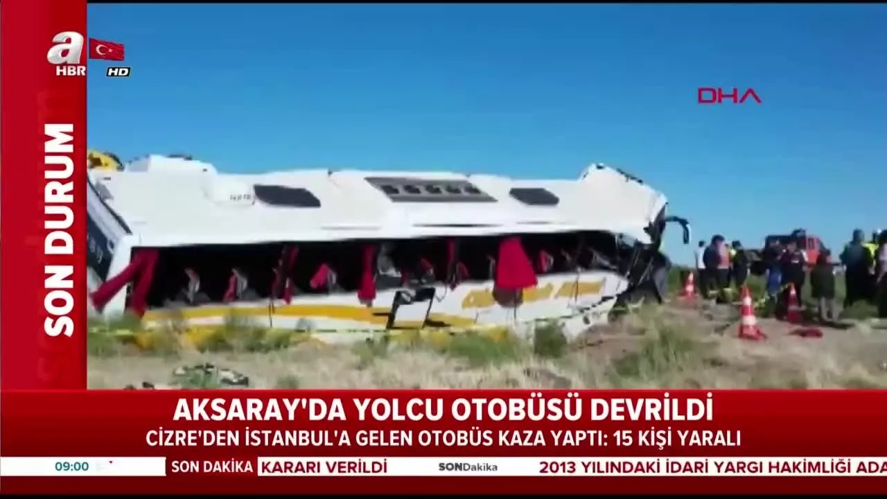 Cizre Den Istanbul A Gelen Yolcu Otobusu Aksaray Da Kaza Yapti 41 Yarali Videosunu Izle Son Dakika Haberleri