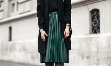 En beğenilen pileli etek kombinleri!