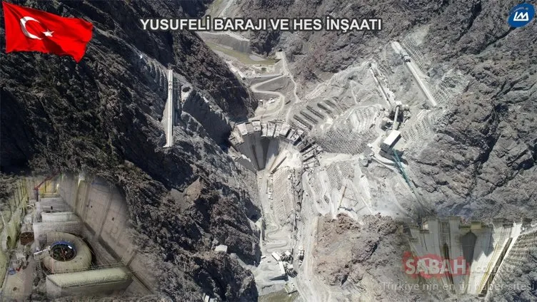 Türkiye’nin en yükseği olacak! Yusufeli Barajı’nda son 100 metre