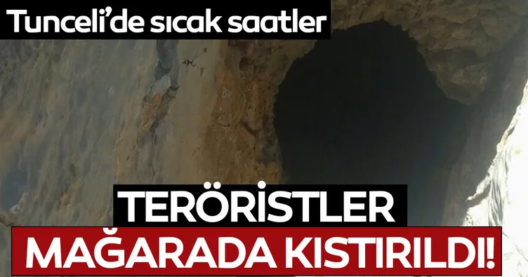 Son dakika: Tunceli'de 5 terörist mağarada kıstırıldı