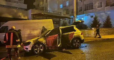 Halfeti’de kundaklanan araç kullanılamaz hale geldi! #sanliurfa