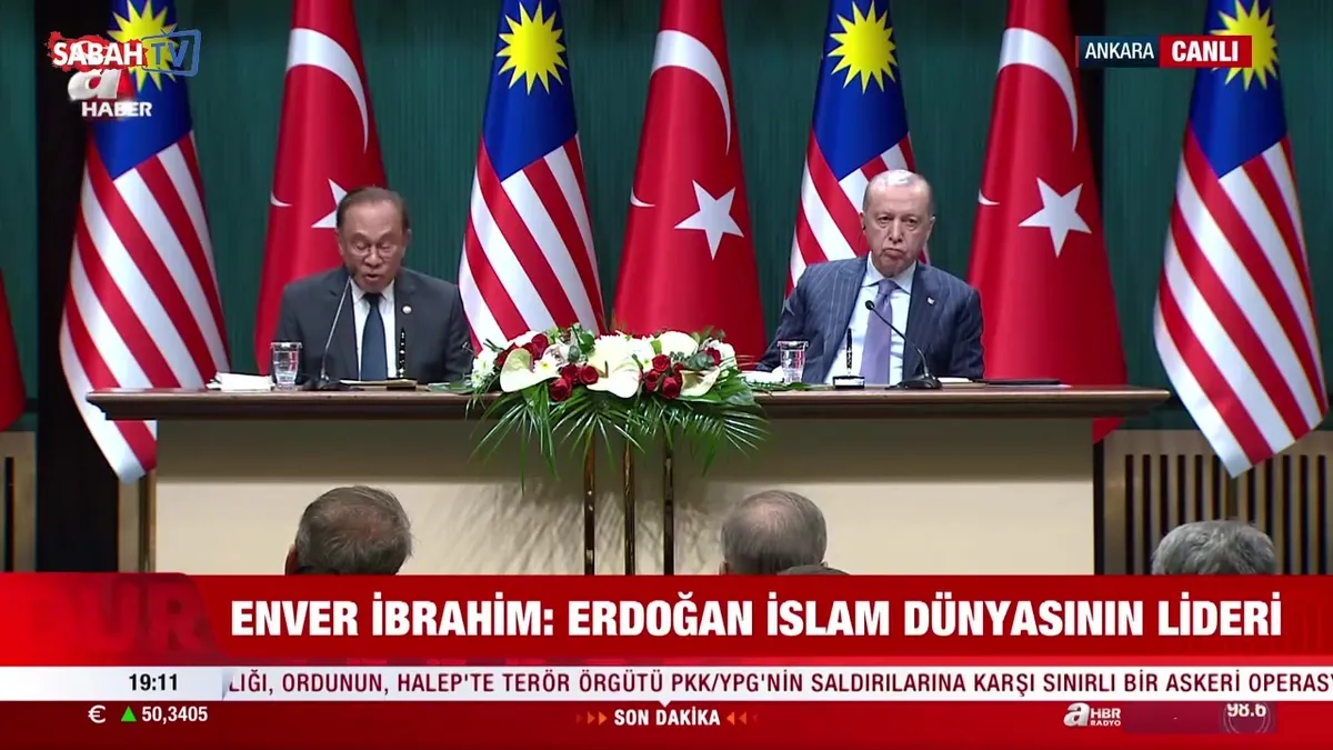 Malezya Başbakanı Enver İbrahim’den Başkan Erdoğan’a övgü dolu sözler videosunu izle Malezya Başbakanı Enver İbrahim’den Başkan Erdoğan’a övgü dolu sözler videosunu izle