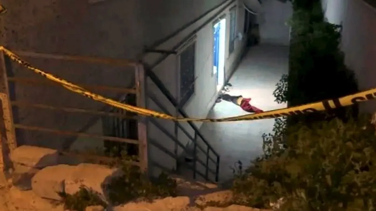 Eli bıçaklı kadın önce kendini yaraladı sonra polise saldırınca bacağından vuruldu