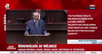 Başkan Erdoğan’dan öğrencilere af müjdesi: Lisans, yüksek lisans ve doktorada af getireceğiz | Video