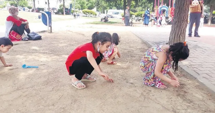 Çocuklar güneşe ve temiz havaya doydu