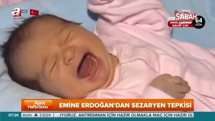 Emine Erdoğan'dan sezaryen tepkisi!