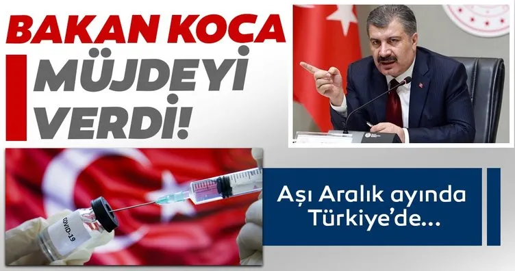 Bakan Koca’dan son dakika aşı müjdesi: Corona virüs aşısı Aralık ayında Türkiye’de...