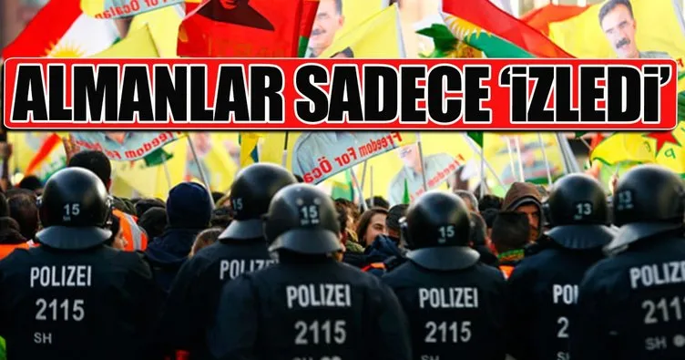 Alman polisi, yine PKK yandaşlarına göz yumdu