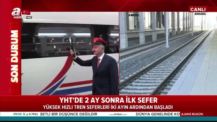 YHT'de 2 ay sonra ilk sefer