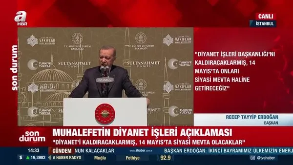 Sultanahmet Camii tekrar ibadete açıldı! Başkan Erdoğan: 