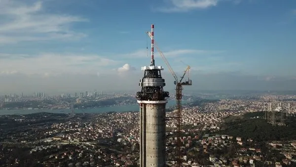 Çamlıca Kulesinin anteninde sona gelindi