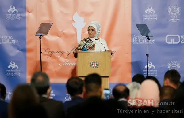 Emine Erdoğan'a İnsani Hizmet Takdir Ödülü