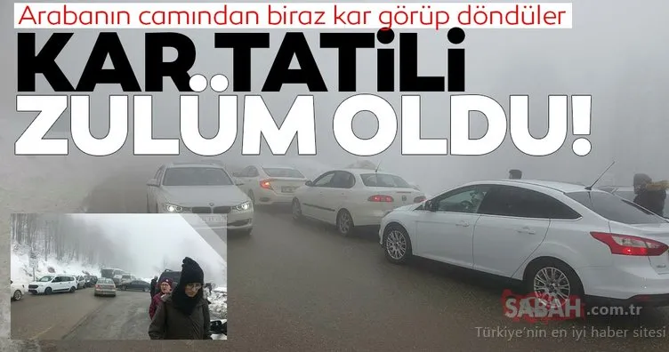 İstanbullular için kar tatili zulüm olmaya başladı! Kartepe ve Uludağ’da artık zirveyi görmek çok zor
