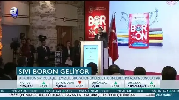 Sıvı Boron geliyor