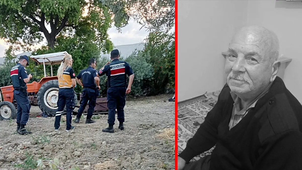 Mersin Tarsus'ta traktör kazasında hayatını kaybeden yaşlı adamın olay yeri