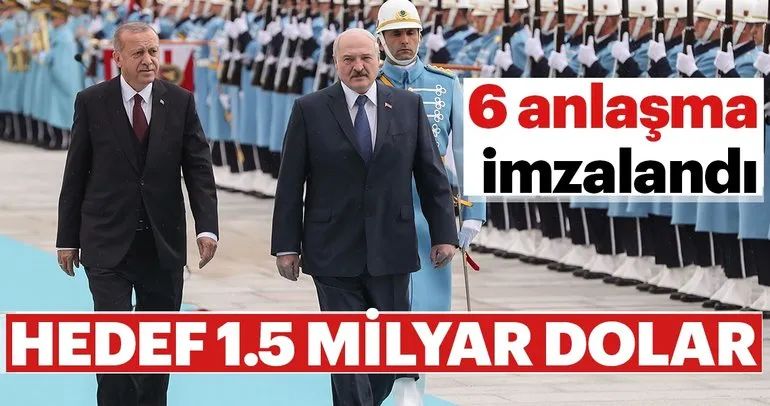 Başkan Erdoğan: 6 anlaşma imzalandı! Hedefimiz 1.5 milyar dolar