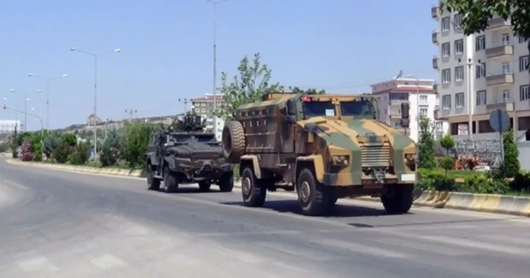 Suriye sınırında bulunan Kilis’te zırhlı araç yoğunluğu yaşanıyor