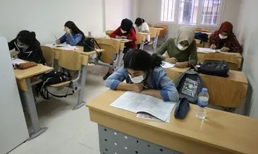 Hedefleri için ilk deneme sınavına girdiler