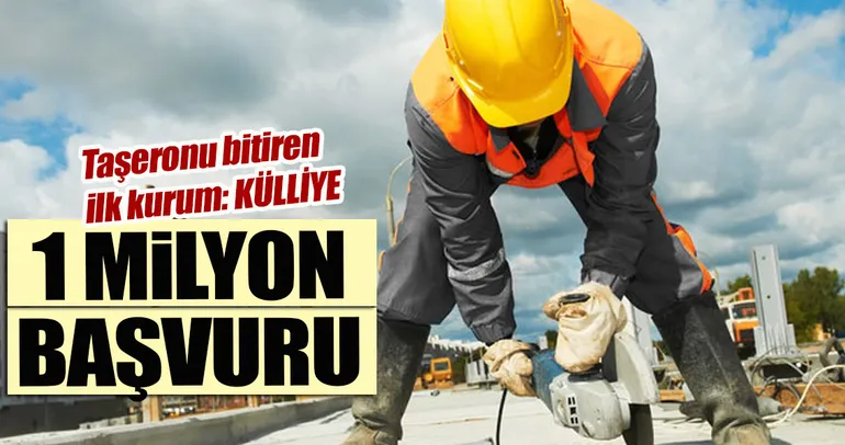 1 milyon başvuru