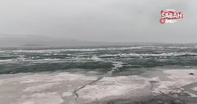 Çıldır Gölü’nde kutupları aratmayan görüntüler | Video