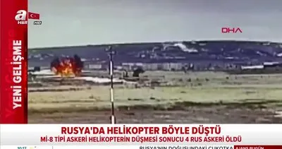 Rusya’da askeri helikopter böyle düştü! Dehşet anları kamerada | Video