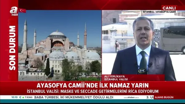 Son Dakika: İstanbul Valisi Yerlikaya'dan Ayasofya Camii açıklaması | Video