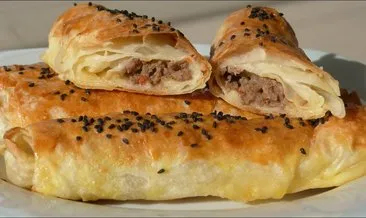 Çıtır çıtır kıymalı börek tarifi: Pratik kıymalı börek nasıl yapılır? Lezzetli ve pratik kıymalı börek yapılışı