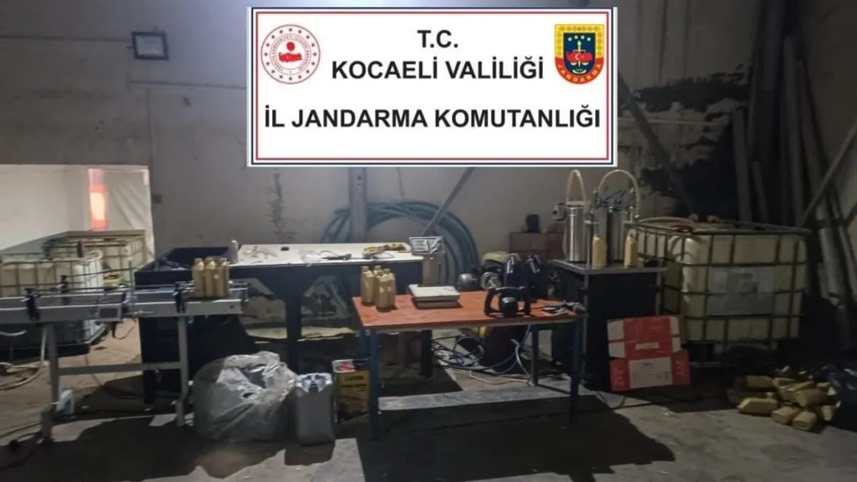 Kocaeli’de 11 milyon TL’lik sahte madeni yağ operasyonu: 2 gözaltı