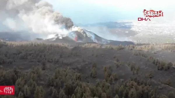 La Palma'daki yanardağda yeni lav çatlakları oluştu | Video