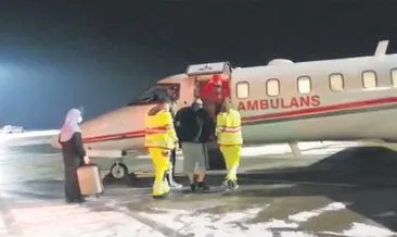 Ambulans uçak Ali Kork’a umut