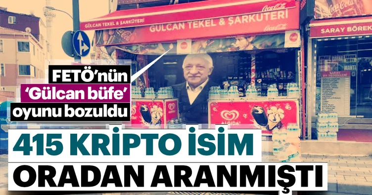 FETÖ’nün ‘Gülcan Büfe’ oyunu bozuldu