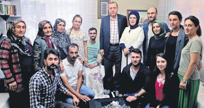 Erdoğan’dan şehit ailelerine ziyaret