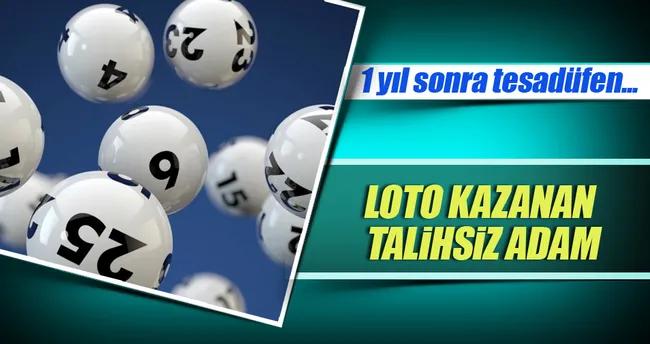 Loto kazanan biletini bir yıl sonra buldu