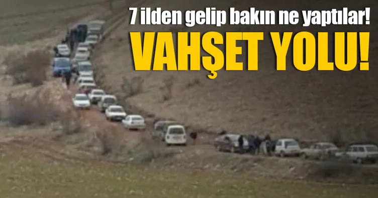7 ilden geldiler! Vahşet yolu...