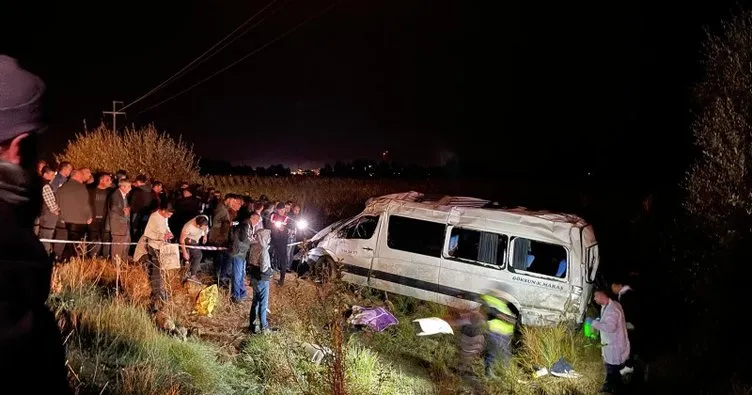 Kahramanmaraş’ta yolcu minibüsü takla attı: 1 ölü, 13 yaralı