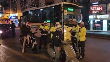 Polisin alkollü sürücüyle imtihanı kamerada