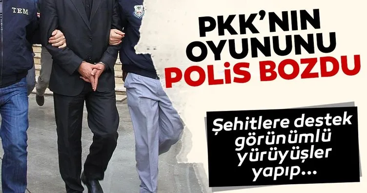 Son dakika: PKK’nın oyununu polis bozdu! 7 zanlı yakalandı