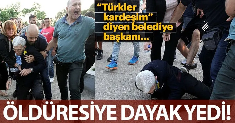 Fanatik Yunanlılar ’Türkler kardeşim’ diyen başkana saldırdı!