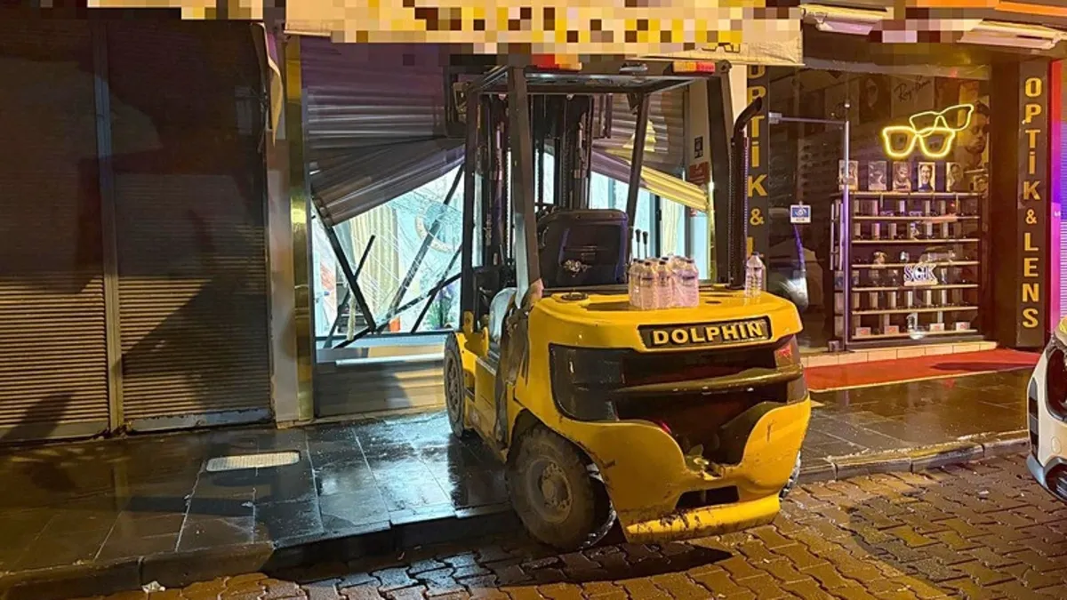 Forkliftli kuyumcu soygunu