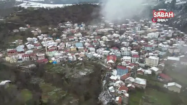Tokat’ta heyelan felaketinin vurduğu köy böyle görüntülendi | Video