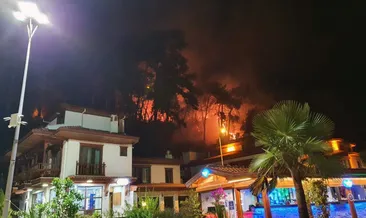 Akyaka’da 1 dönümlük alan yandı