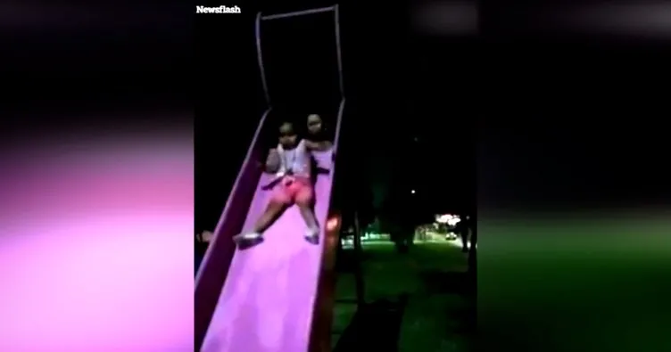 Küçük kızın arkasında aniden belirdi! Sosyal medyada tartışmalara neden oldu: Hayalet mi yoksa başka bir şey mi?