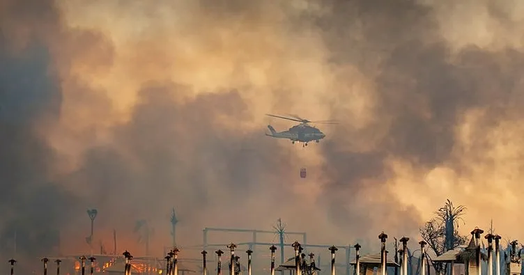 İtalya’nın Sicilya adası orman yangınlarıyla mücadele ediyor