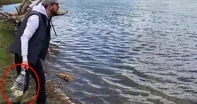 Sosyal medyayı sallayan balık avlama yöntemi! Onlarcasını bu şekilde yakaladı