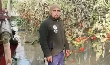 Sağanak yağışta selin izleri kaldı