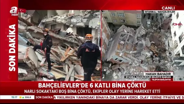 Son dakika! İstanbul Bahçelievler'de çöken bina hakkında Bahçelievler Belediye Başkanı'ndan canlı yayında açıklama | Video